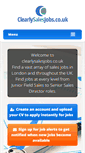 Mobile Screenshot of clearlysalesjobs.co.uk