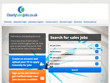 Tablet Screenshot of clearlysalesjobs.co.uk